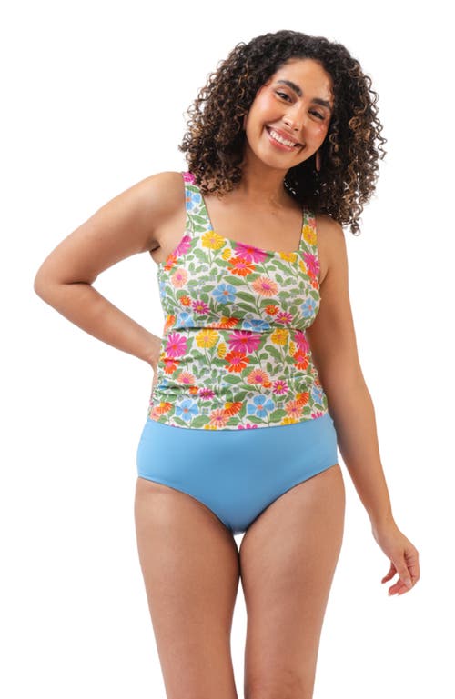 LIME RICKI SWIMWEAR LIME RICKI SWIMWEAR SQUARE NECK TANKINI TOP