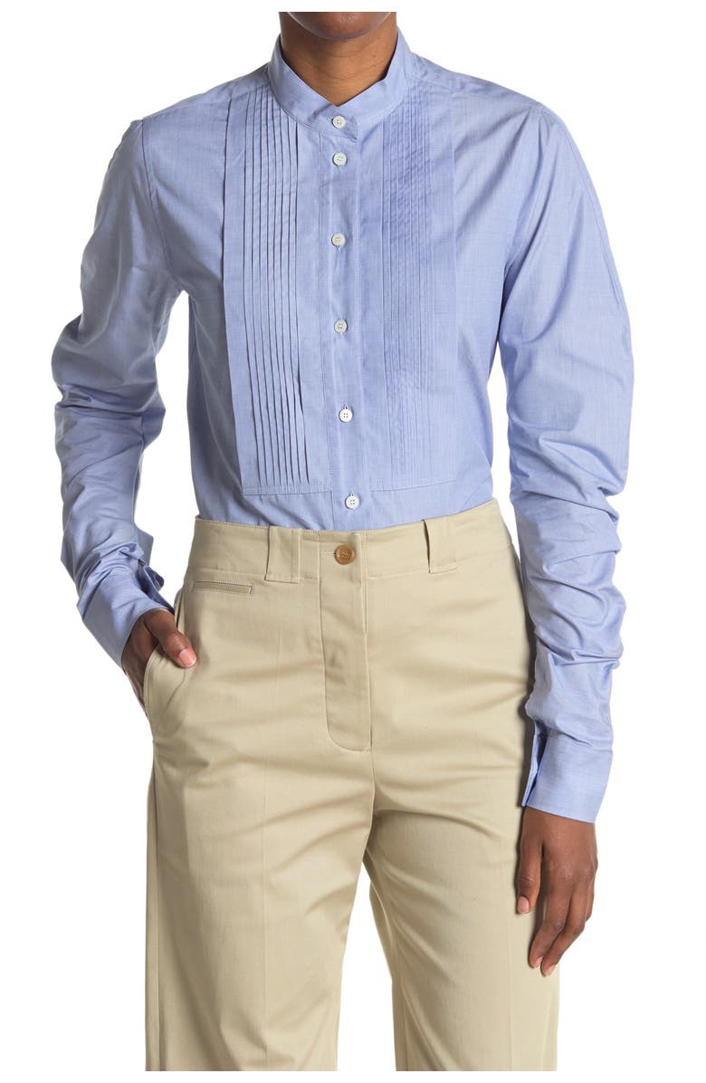 Burberry Pintuck Shirt, Main, color, 