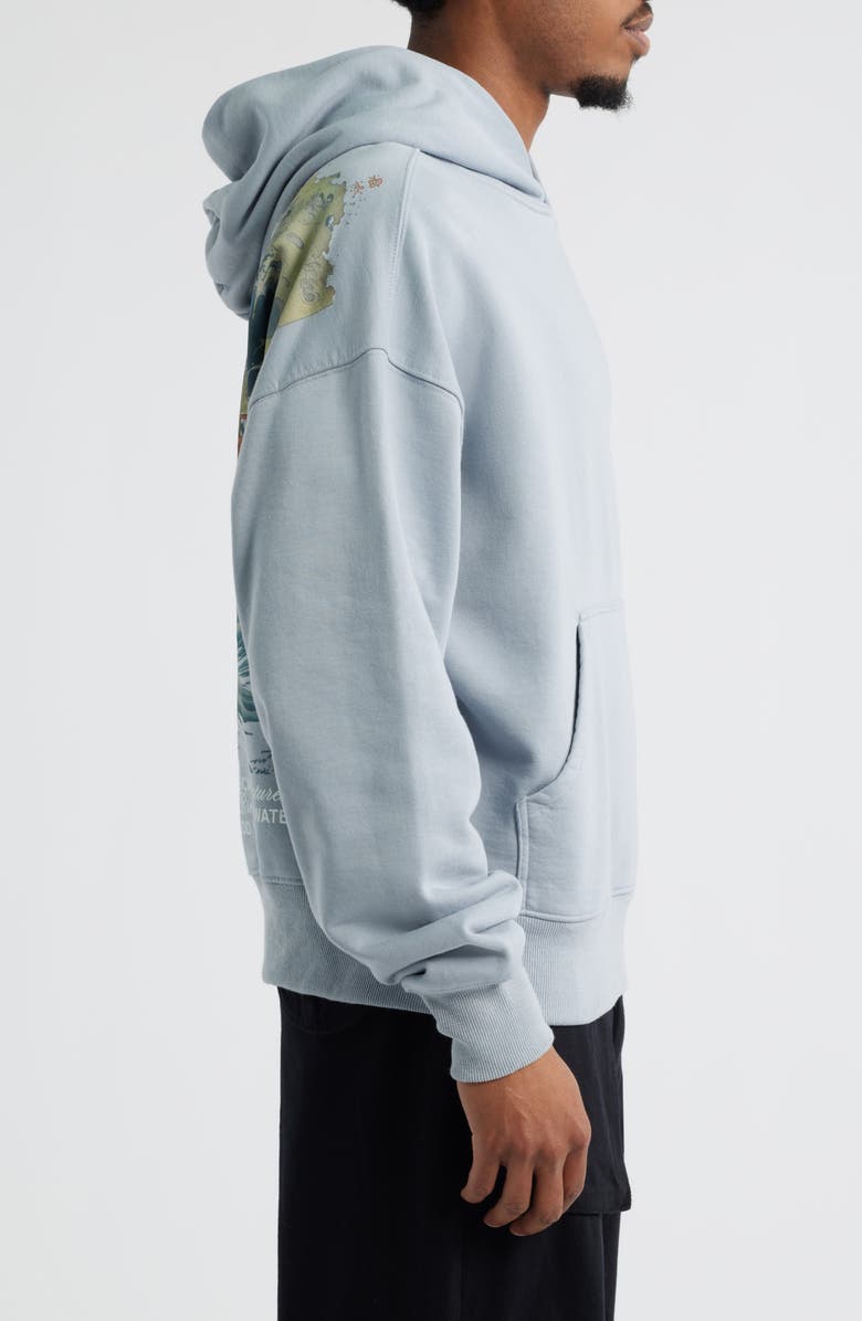 CRIMINAL DAMAGE Mythology Graphic Hoodie, Alternate, color, Blue