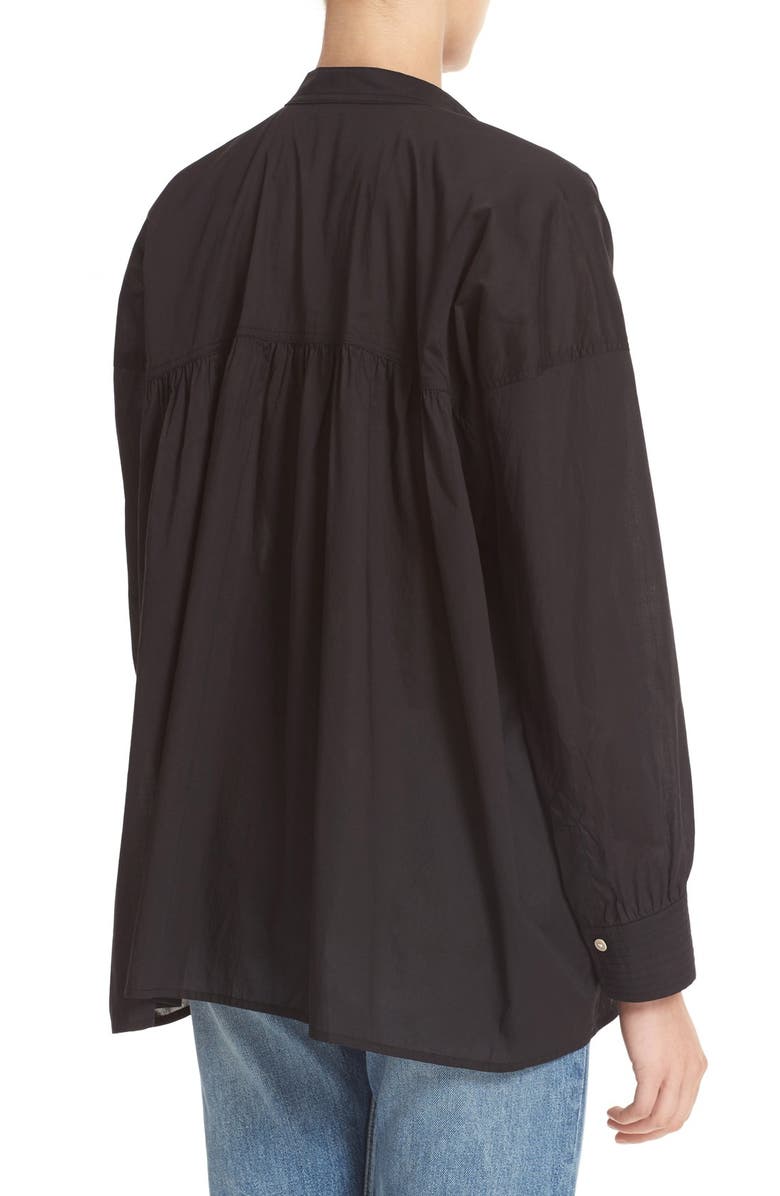 Vince Trapunto Detail Popover Blouse, Alternate, color, 