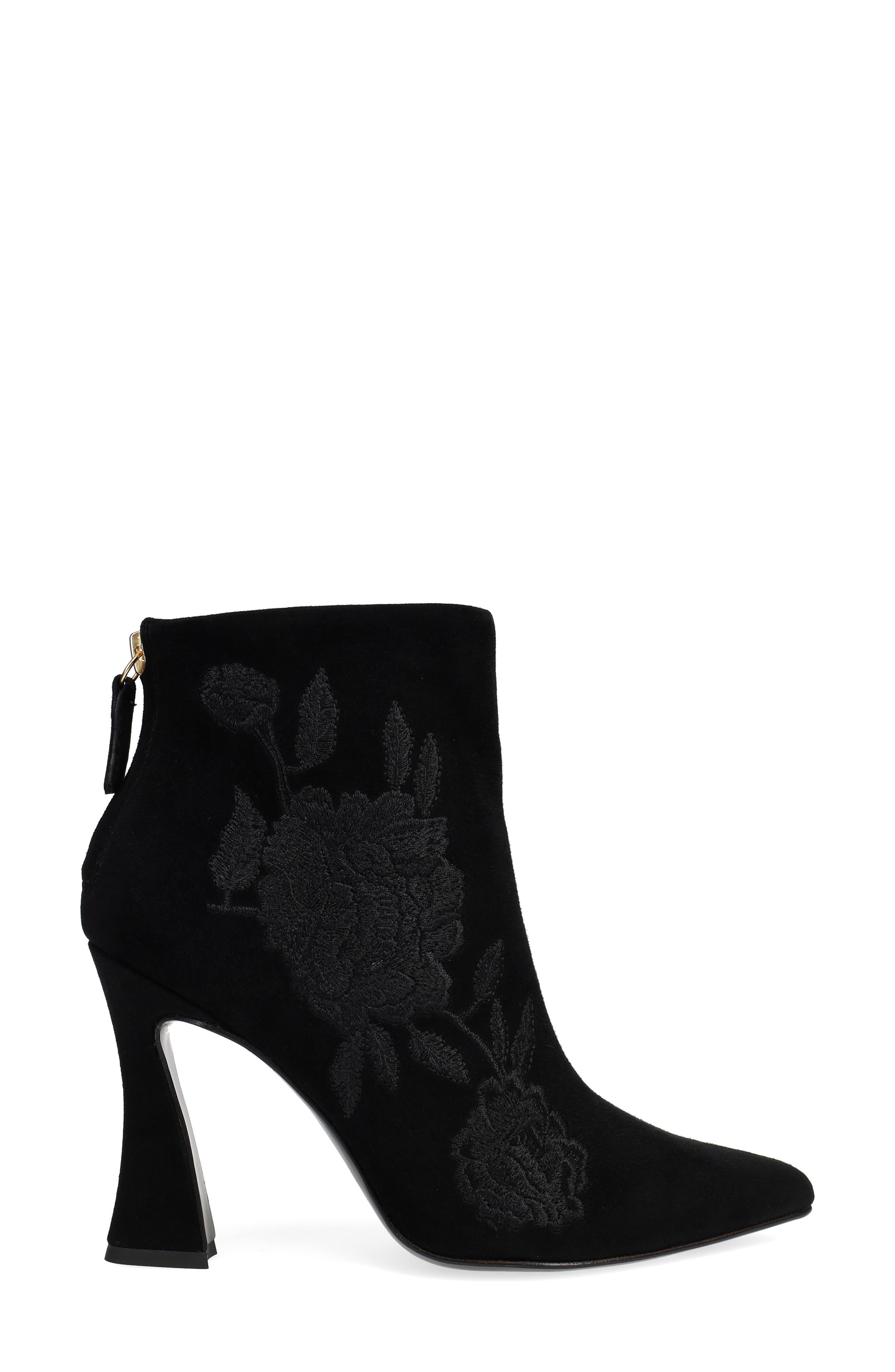 Natori Mitsu Pointed Toe Bootie, Alternate, color, Black