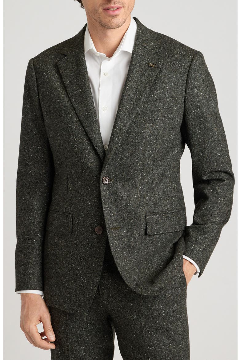 Jetsetter City Tweed Blazer, Main, color, OLIVE GREEN