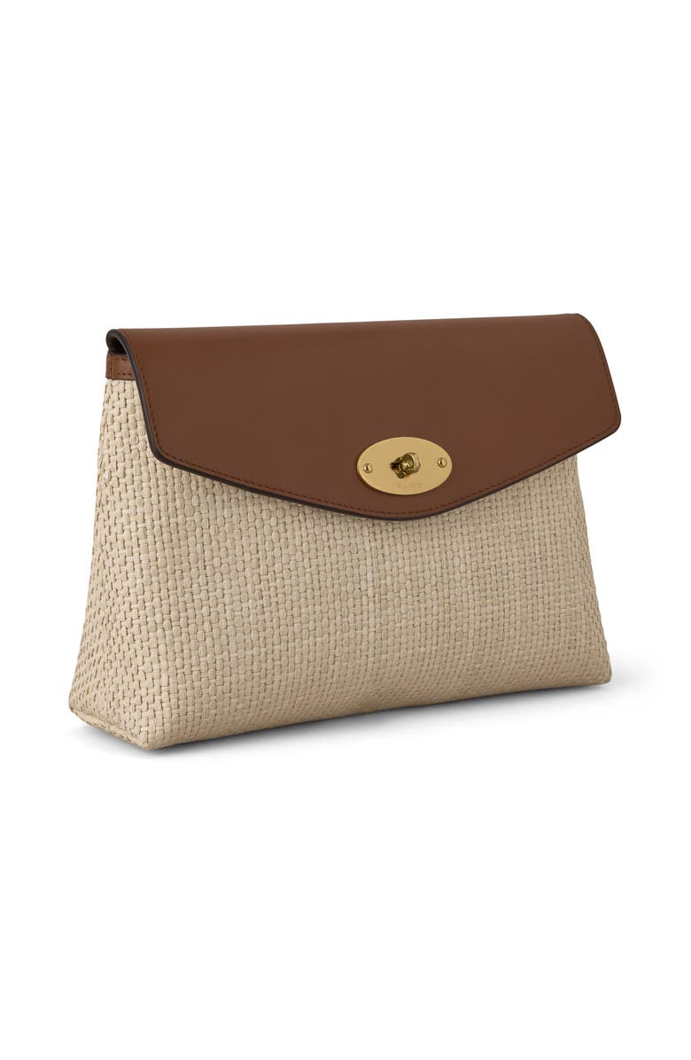 Mulberry Large Darley Cosmetic Pouch, Alternate, color, Ecru-Bright Oak