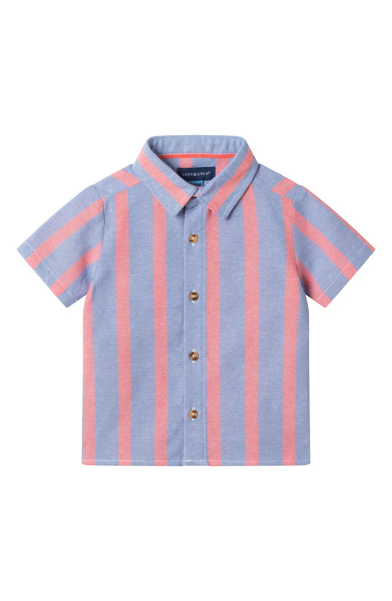 Andy & Evan Cabana Woven Shirt & Shorts Set, Alternate, color, 