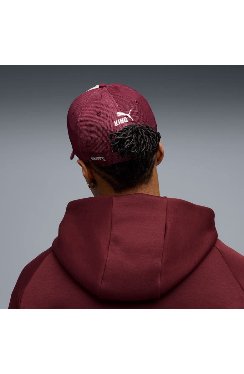 PUMA Men's Puma Maroon/White Portugal National Team King Trucker Adjustable Hat, Alternate, color, Maroon
