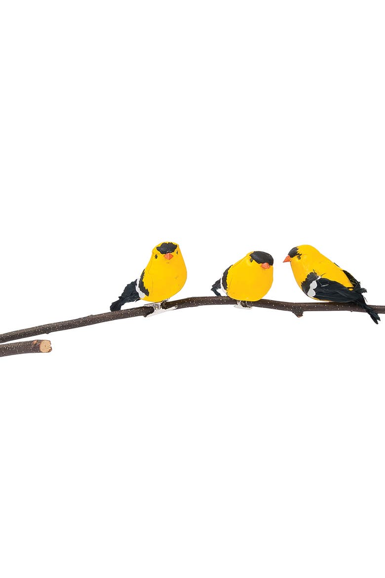 Goldfinch Ornament A/3, Main, color, Yellow