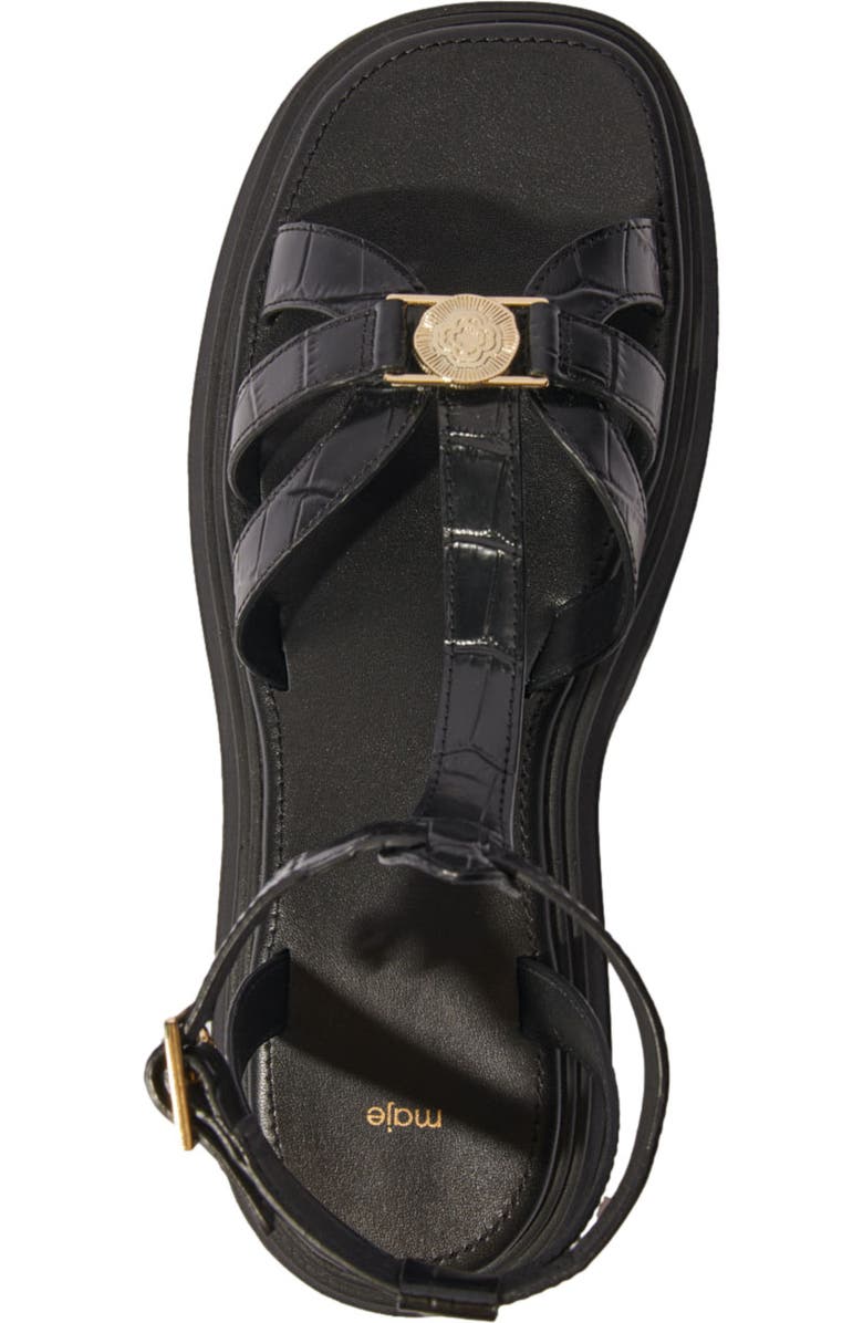 maje Flat sandals with tread, Alternate, color,