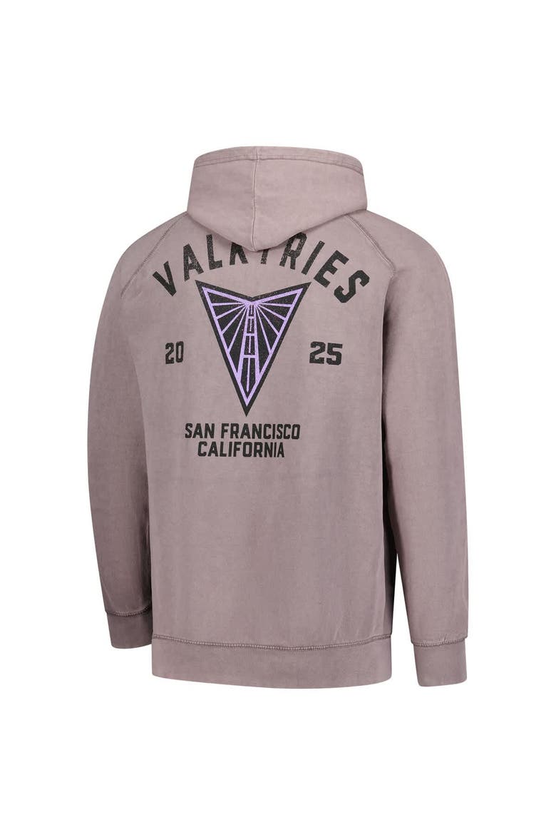 Unisex Stadium Essentials Purple Golden State Valkyries Get Back Oversized Vintage Raglan Pullover Hoodie, Alternate, color, Purple