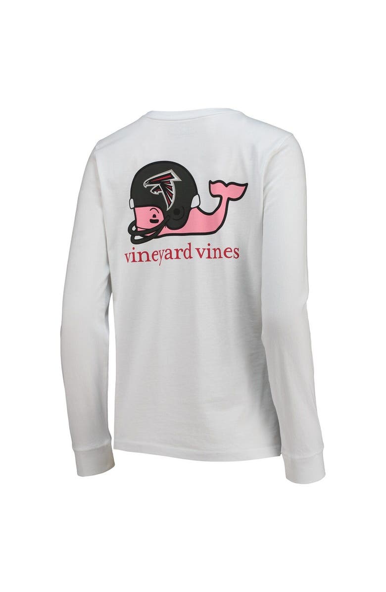 vineyard vines Women's Vineyard Vines White Atlanta Falcons Helmet Long Sleeve T-Shirt, Alternate, color, White