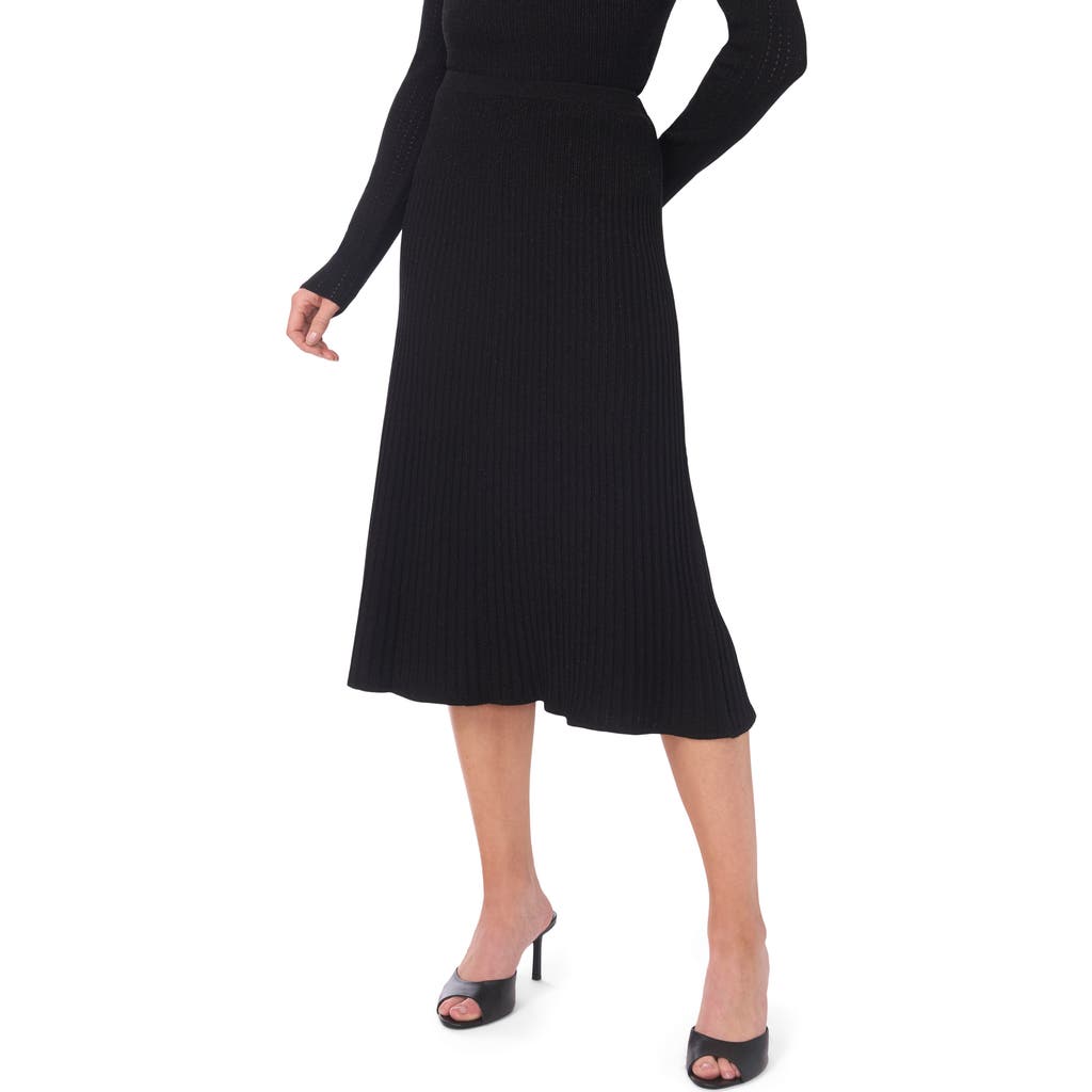 Ted Baker Rib Midi Skirt In Black