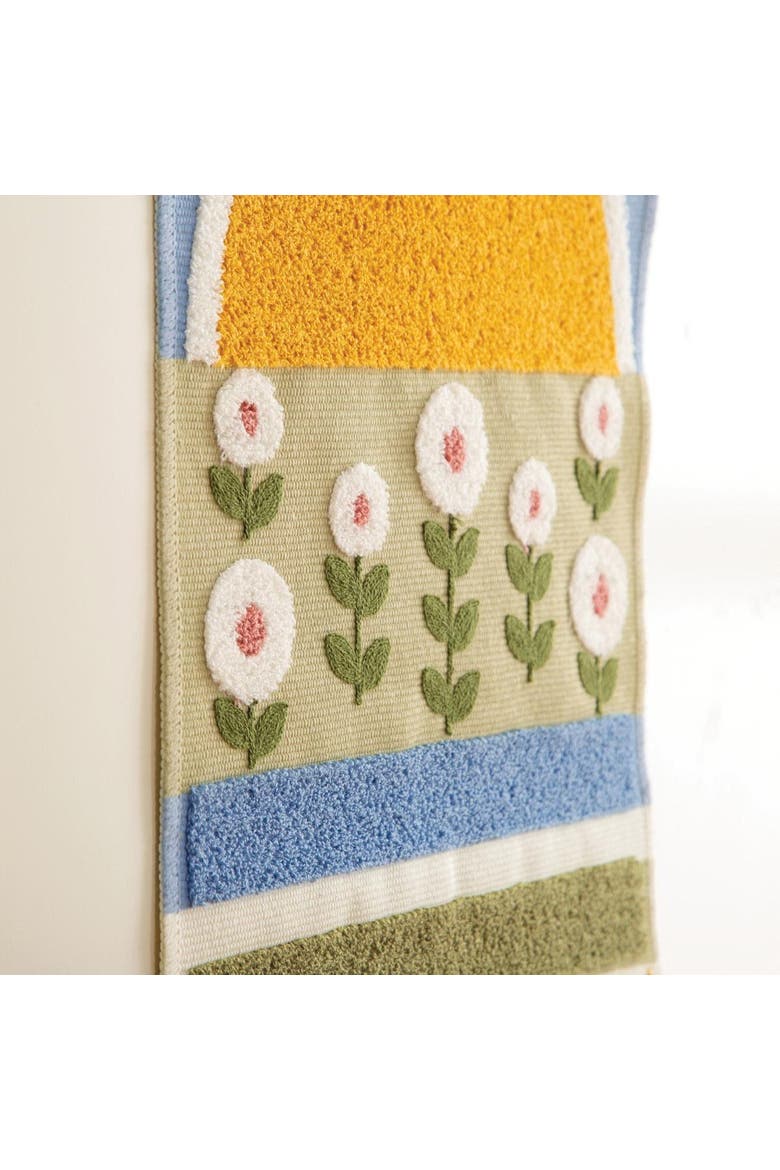 Spring Classroom Tapestry, Alternate, color, orange