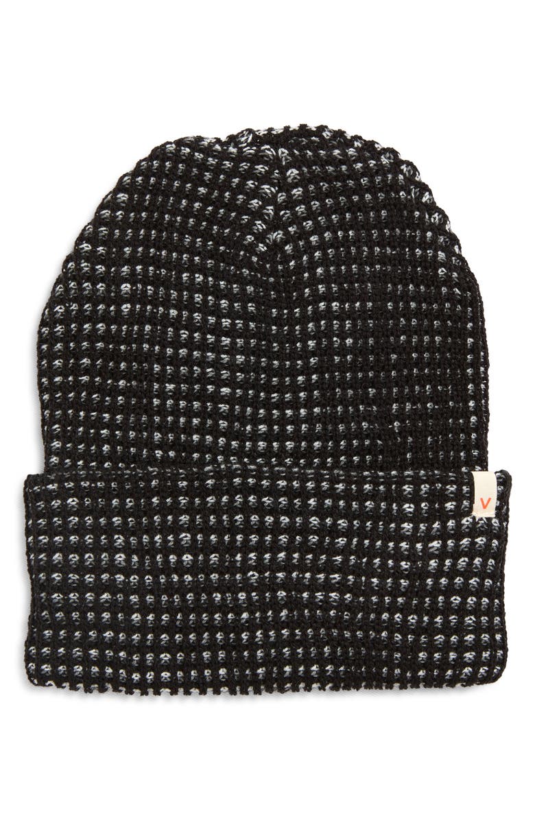 verloop Simple Grid Beanie, Main, color, Black