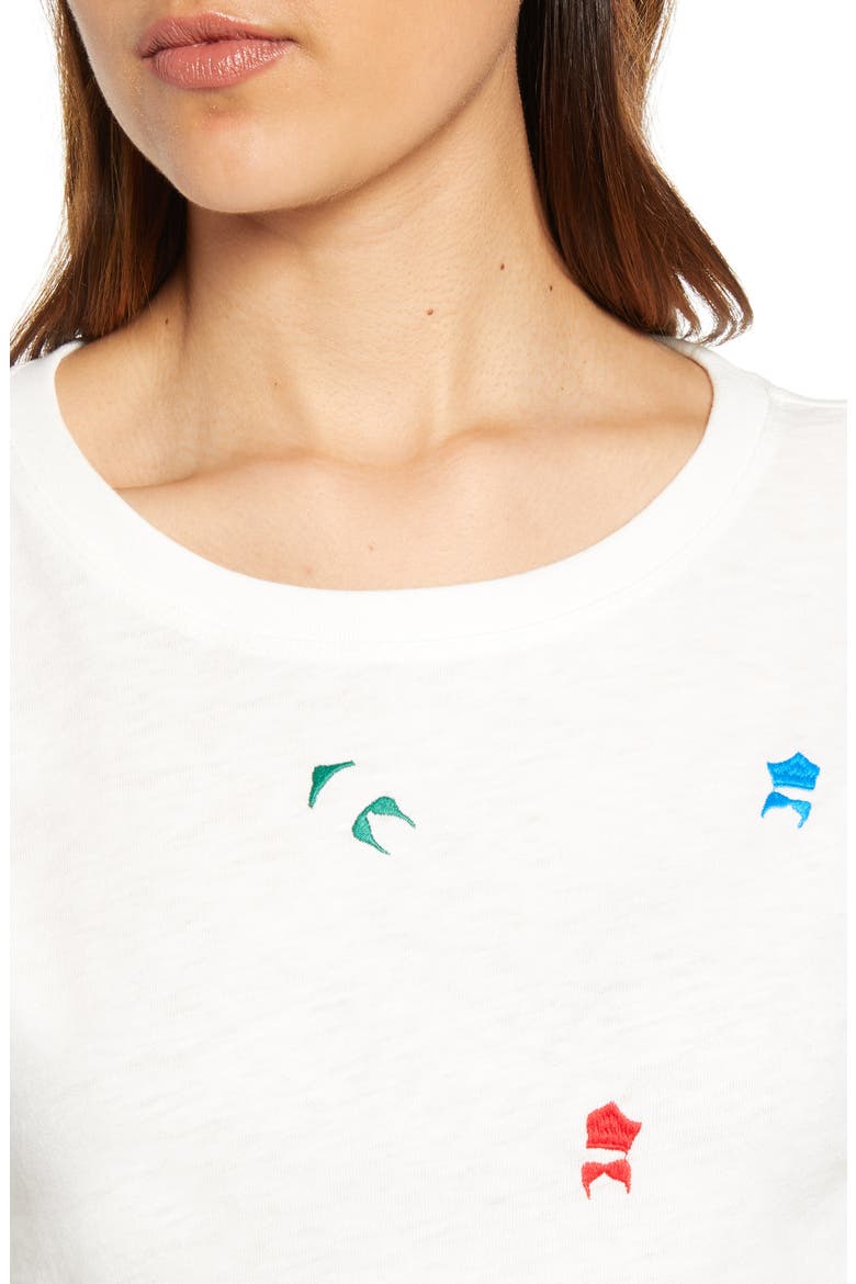 Embroidered Bikinis Tee, Alternate, color, IVORY