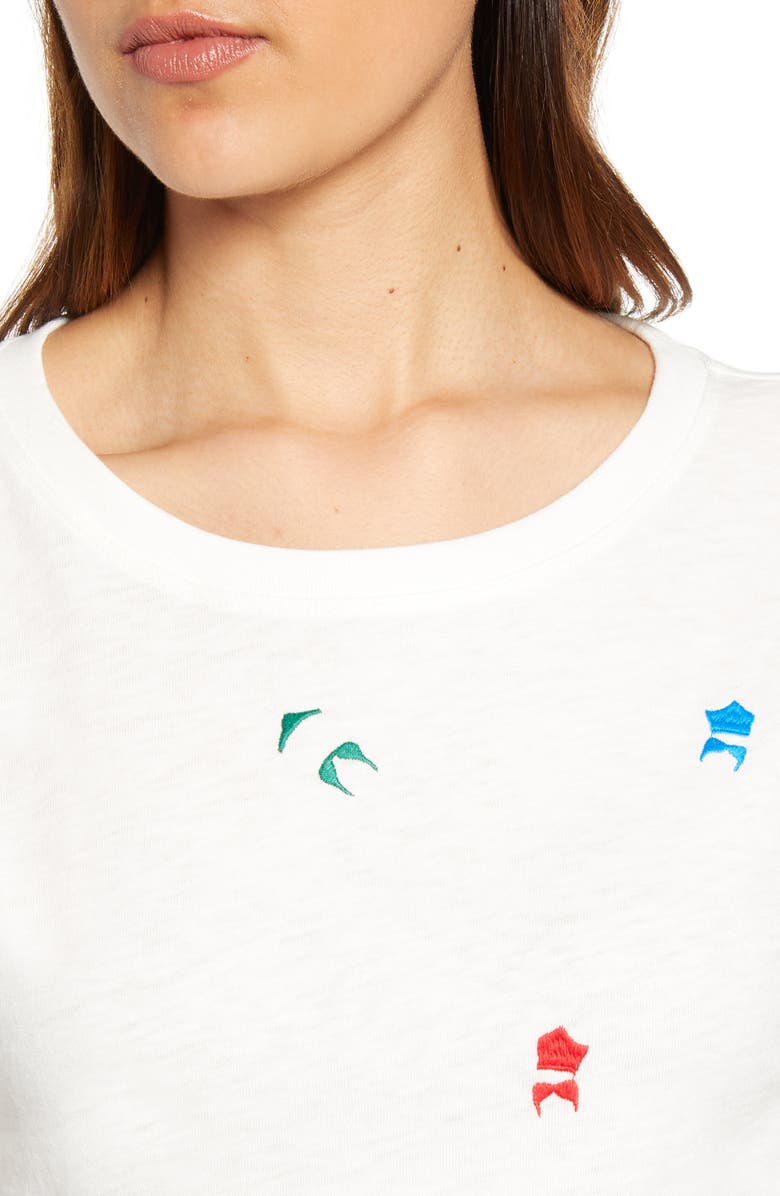 J.Crew Embroidered Bikinis Tee, Alternate, color,