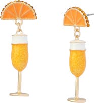 Betsey Johnson Mimosa Drop Earrings