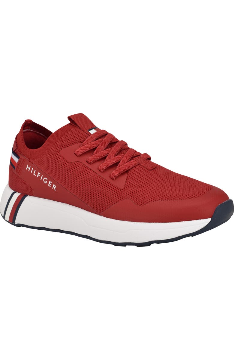 Tommy Hilfiger Knit Sneaker, Main, color, Medium Red