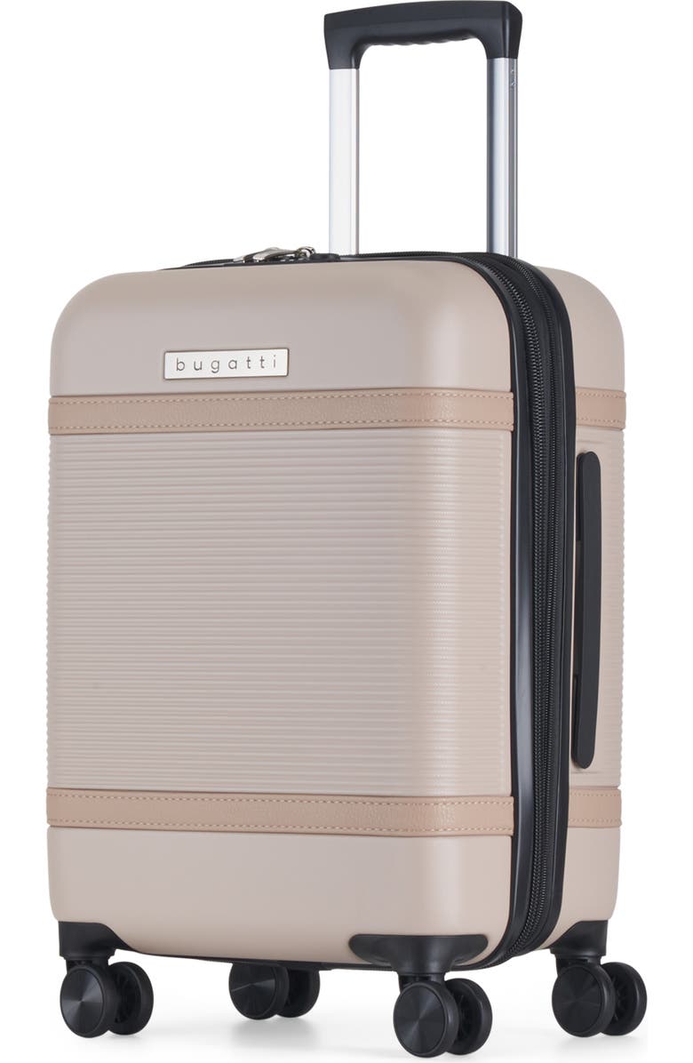 bugatti Wellington Hardside Carry-on Luggage with TSA Lock, Alternate, color, Cookie