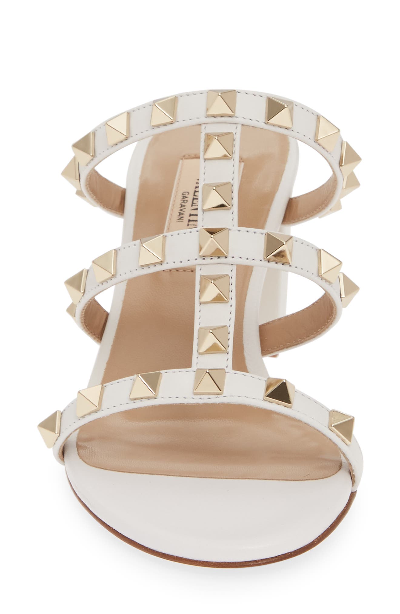 Valentino Garavani Rockstud Slide Sandal, Alternate, color, 