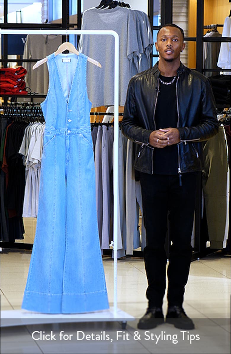 Stratus Cutout Denim Jumpsuit, sales video thumbnail