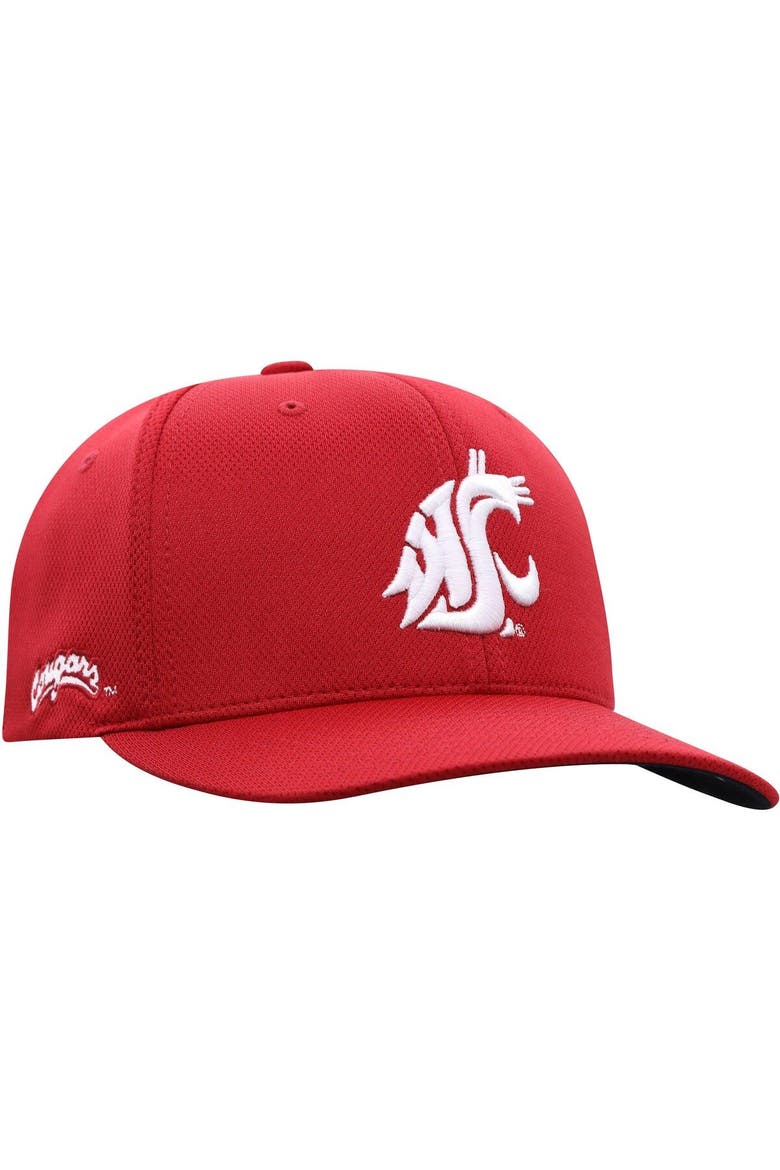 Men's Top of the World Crimson Washington State Cougars Reflex Logo Flex Hat, Alternate, color, Crimson