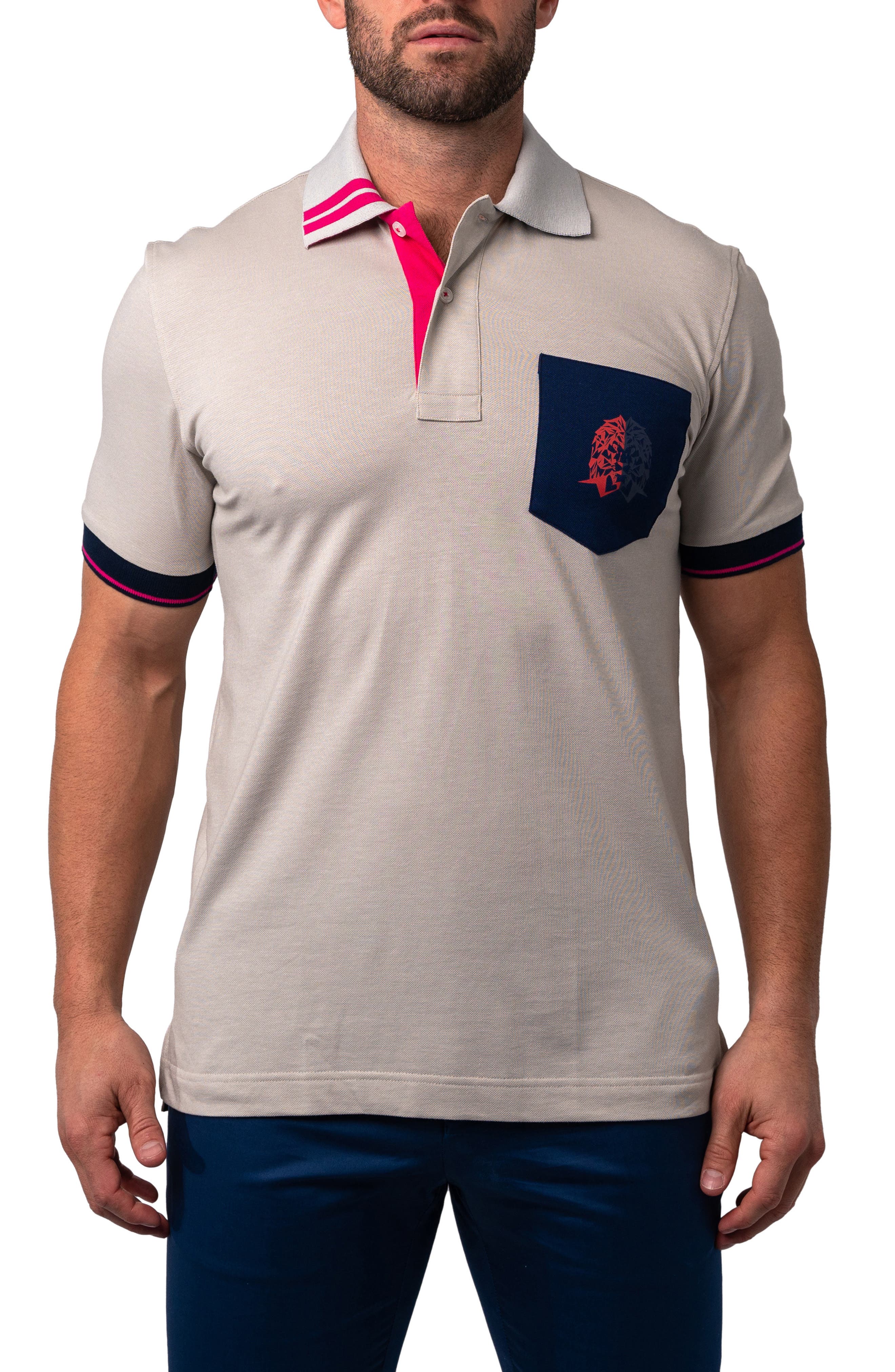 Maceoo Mozartclasstip Button-Down Polo