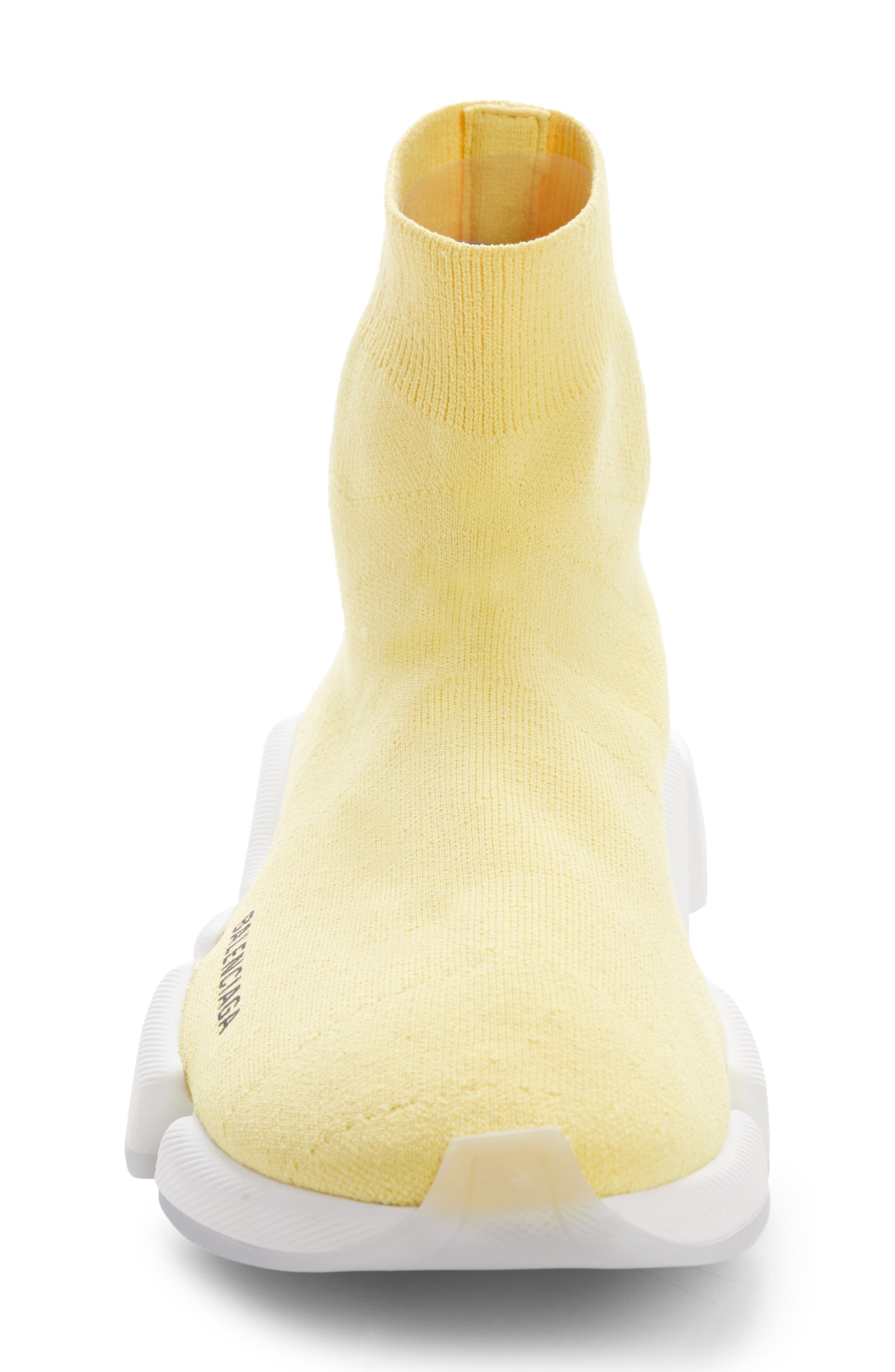 Speed 2.0 Transparent Sole Sock Sneaker, Alternate, color, YELLOW