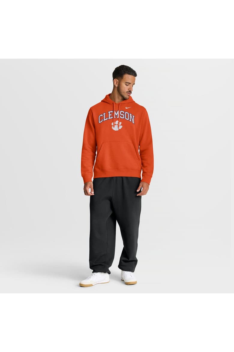 Men's Nike Orange Clemson Tigers Club Fleece Arch Pullover Hoodie, Alternate, color, Orange