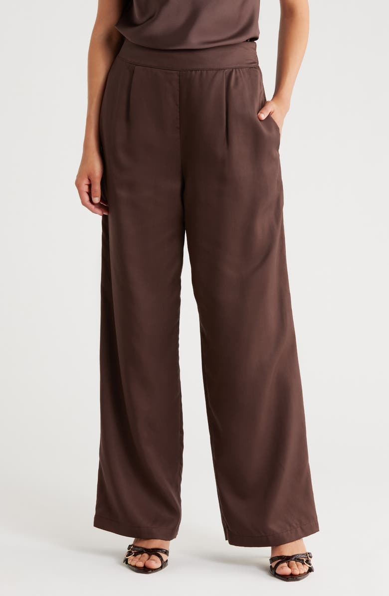 Renee C Straight Leg Pants, Main, color, Chocolate