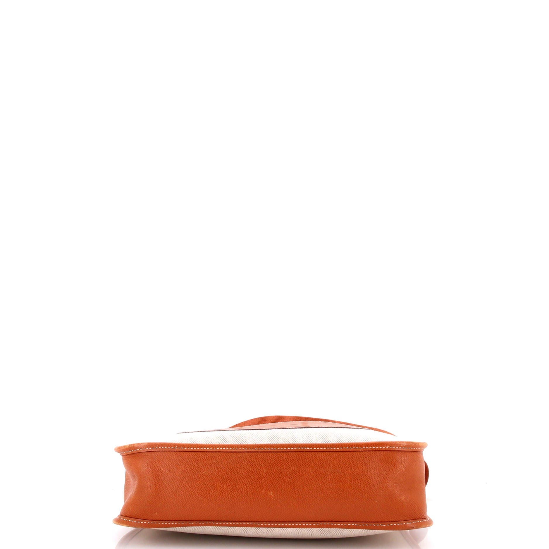 Pre-Owned Hermes Evelyne Bag Gen III Toile and Leather PM, Alternate, color, Ecru