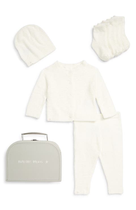 CozyChic® Lite Classic Cardigan, Pants, Socks, Beanie & Suitcase Set (Baby)