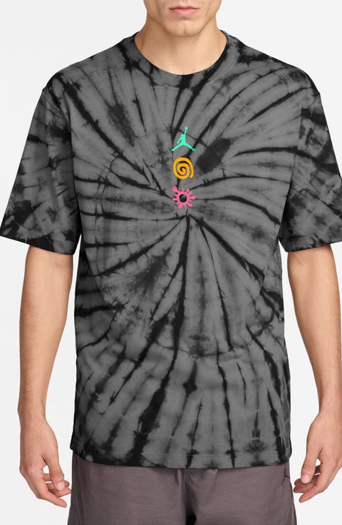 Mindfulness Tie Die Cotton Graphic T-Shirt