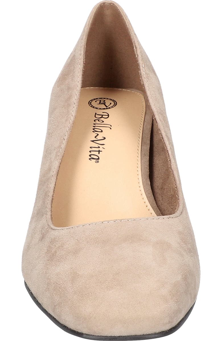 Bella Vita Jillian Square Toe Pump, Alternate, color, Almond Kidsuede Leather