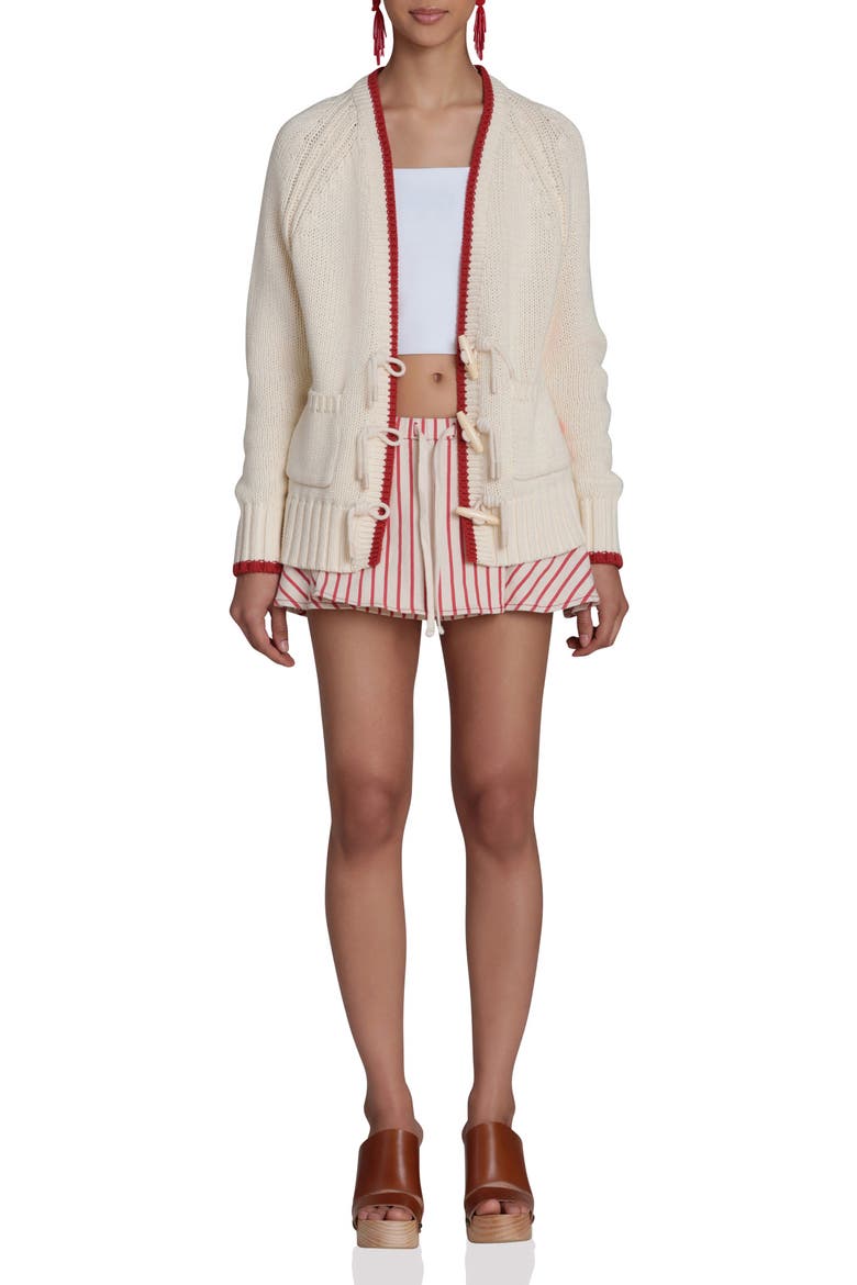 Intarsia Lobster Cardigan, Alternate, color, IVORY MULTI