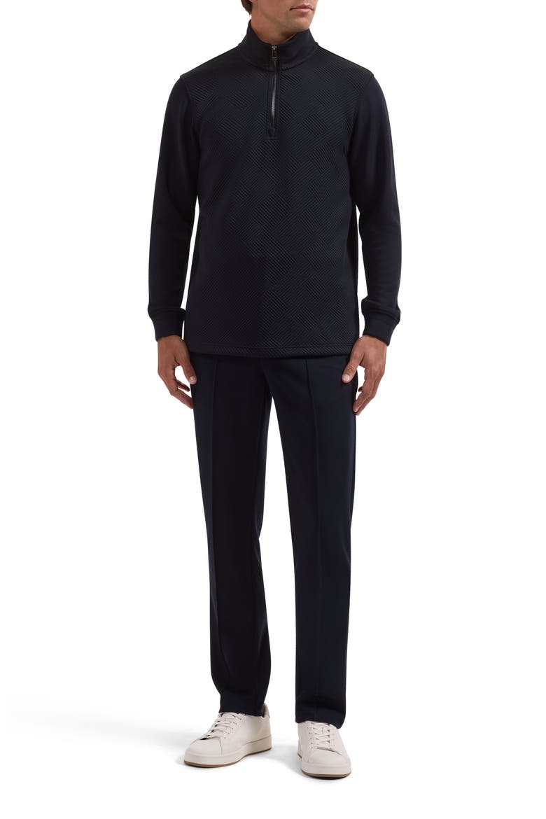 Soft Touch Quarter Zip Sweater, Alternate, color, NAVY