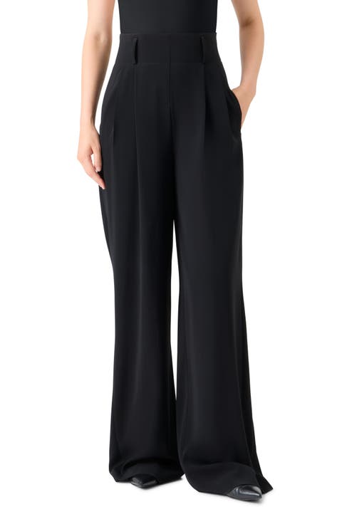 Pleated High Waist Trousers