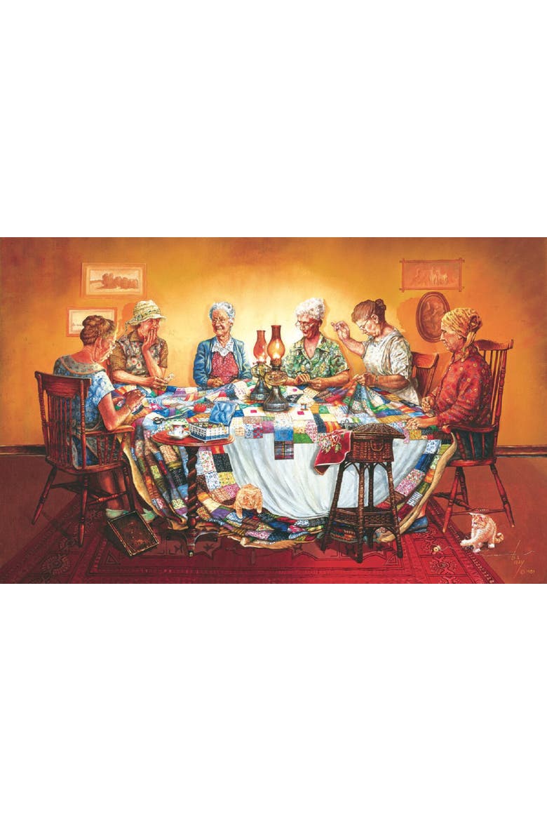 A Quilting Party 550 piece Jigsaw Puzzle for Adults, Alternate, color, Multicolor