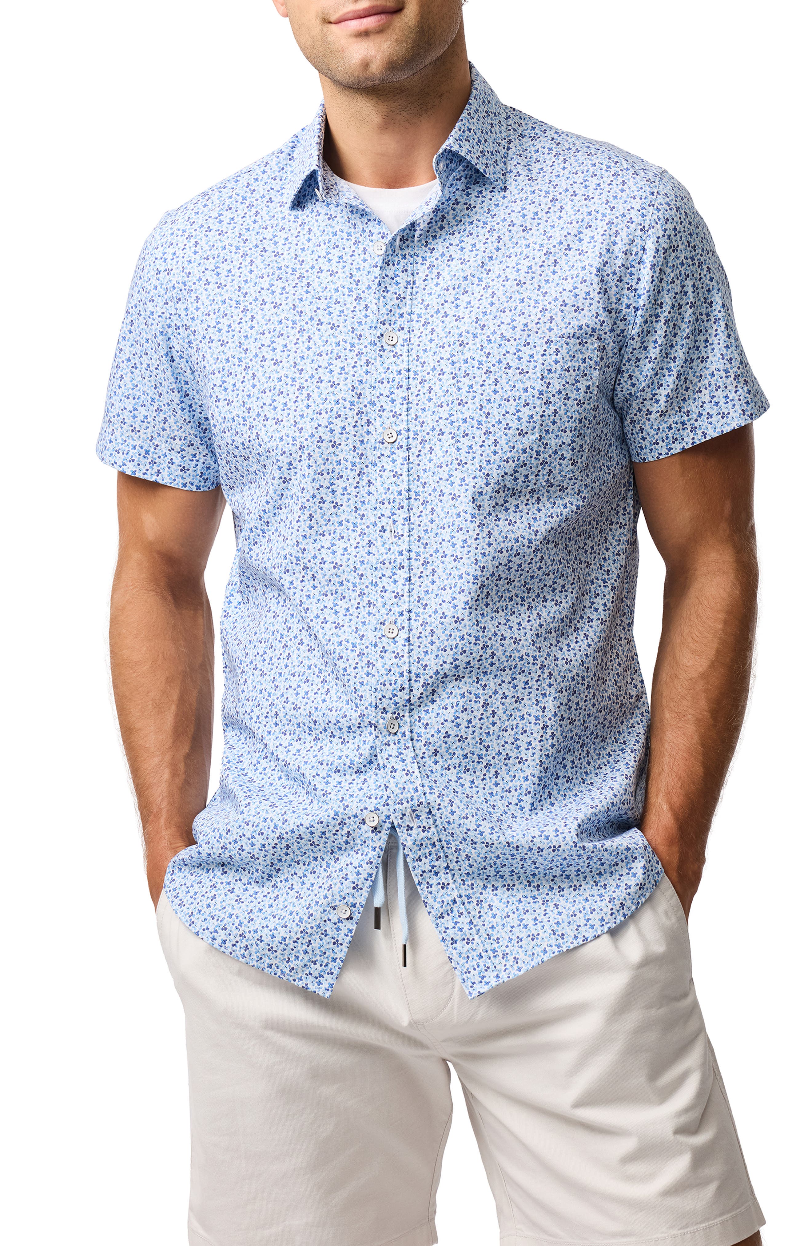 Rodd & Gunn Charlcott Floral Short Sleeve Button-Up Shirt
