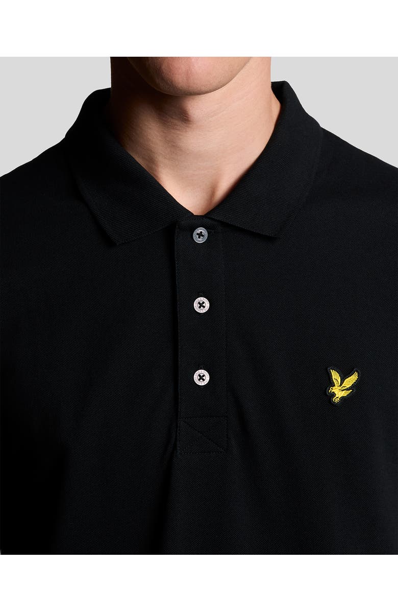 Lyle & Scott Plain Polo Shirt, Alternate, color, Jet Black