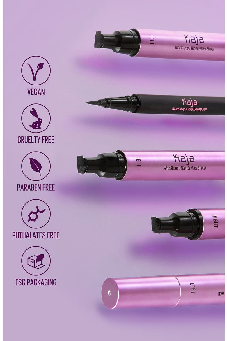 Wink Stamp Waterproof Wing Eyeliner Stamp & Pen, Alternate, color, BLACK