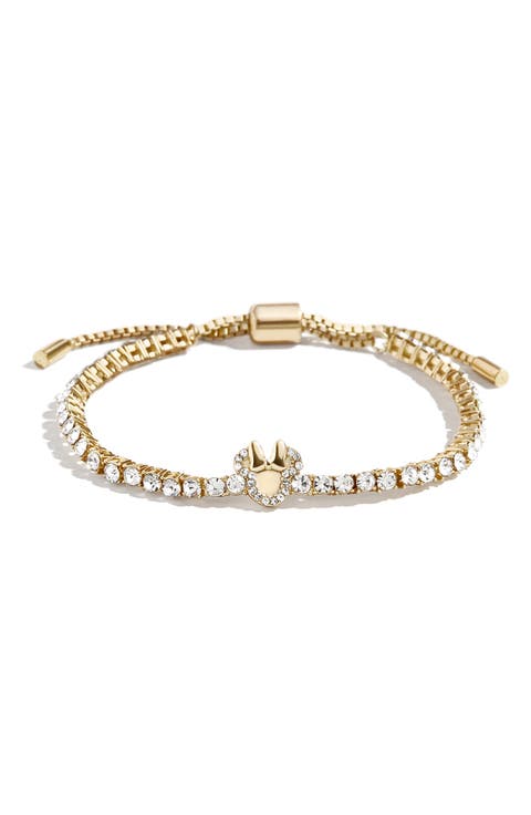 Pavé Crystal Minnie Charm Bracelet
