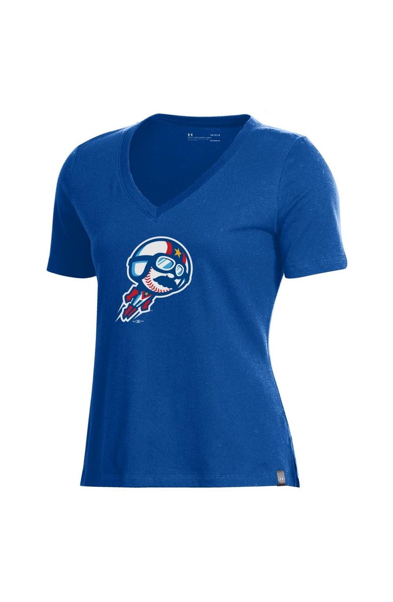 Under Armour Women's Under Armour Royal Kannapolis Cannon Ballers V-Neck T-Shirt, Main, color, 