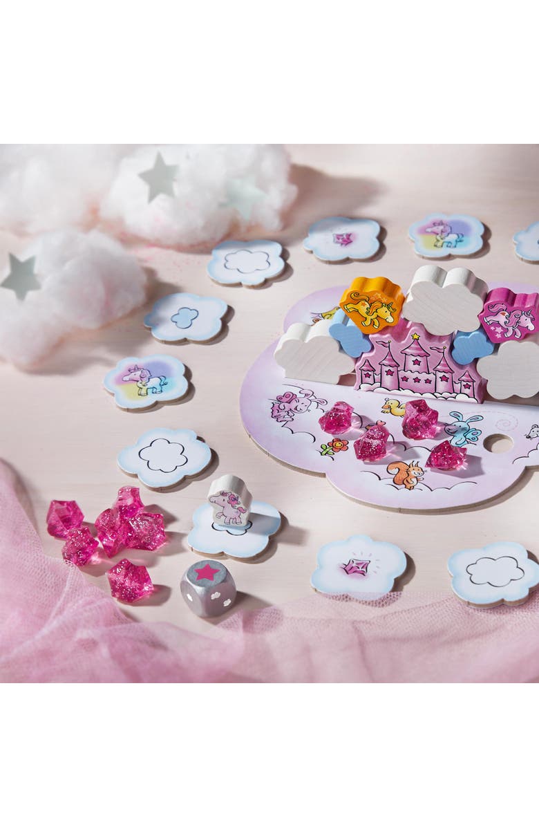HABA Unicorn Glitterluck Cloud Stacking - Cooperative Kids Board Game - Fun Games for Kids and Unicorn Games Ages 4+ Made in Germany, Alternate, color,