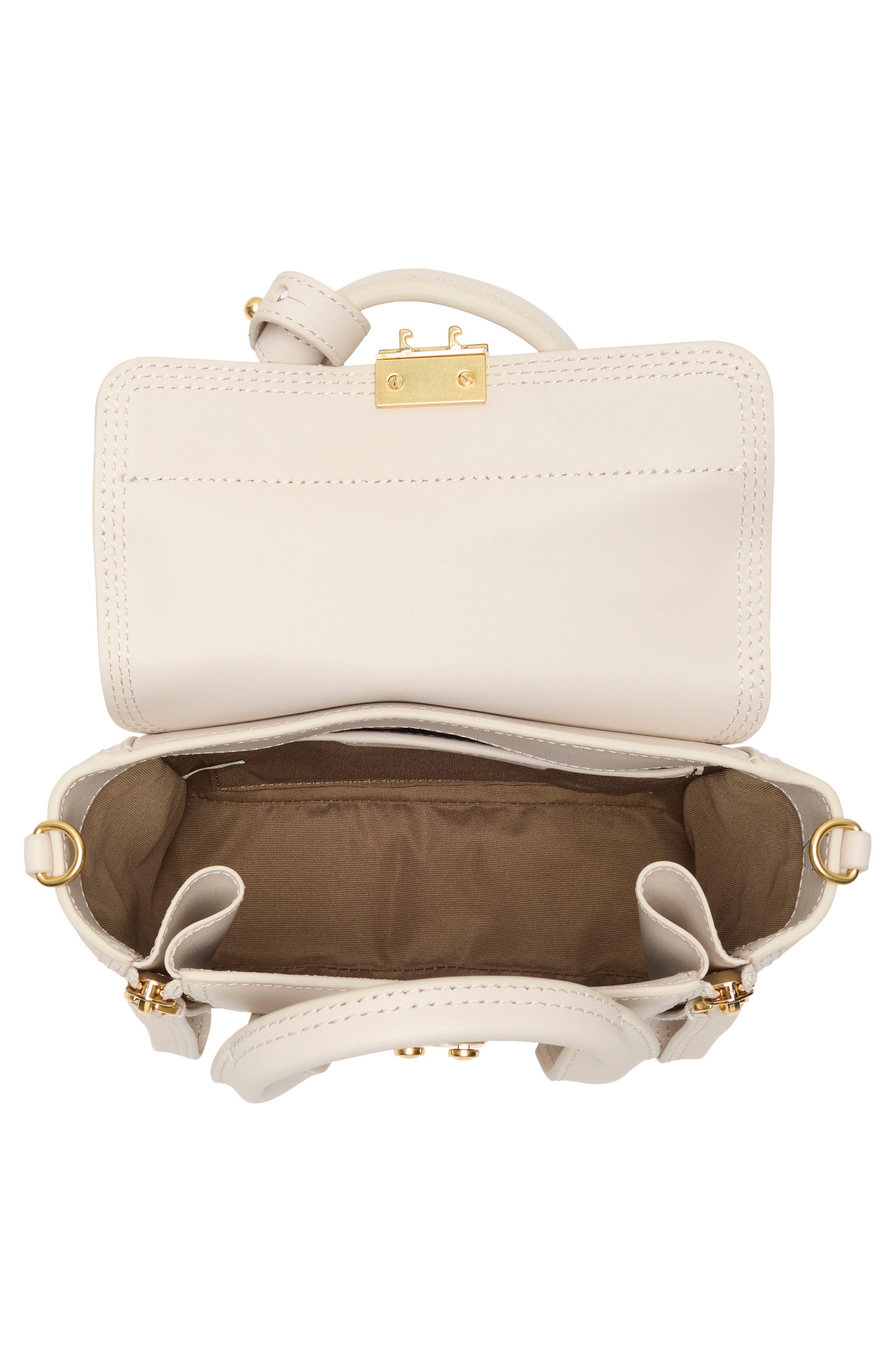 Mini Pashli Leather Satchel, Alternate, color, CEMENT
