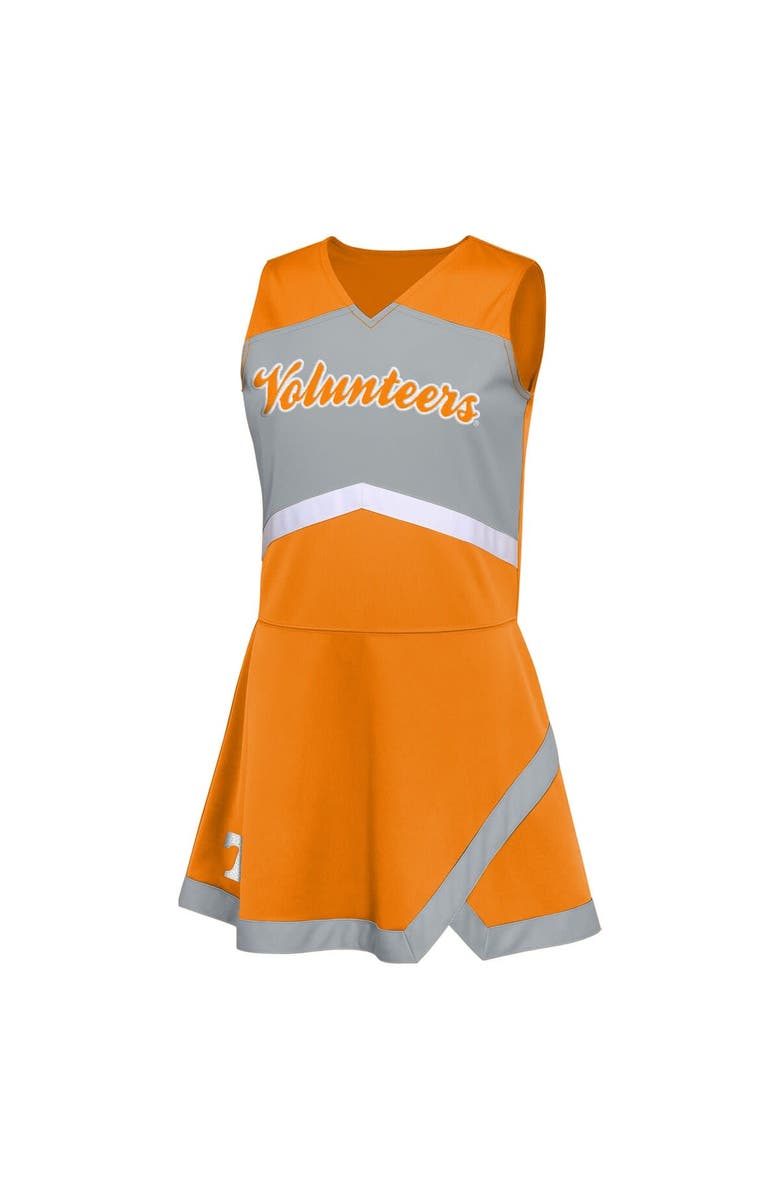Outerstuff Girls Youth Tennessee Orange Tennessee Volunteers Cheer Captain Jumper Dress, Alternate, color, Tennessee Orange