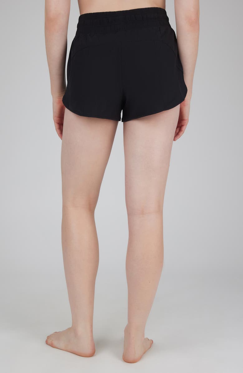 90 DEGREE BY REFLEX Lightstreme Track Time Running Shorts, Alternate, color, Black