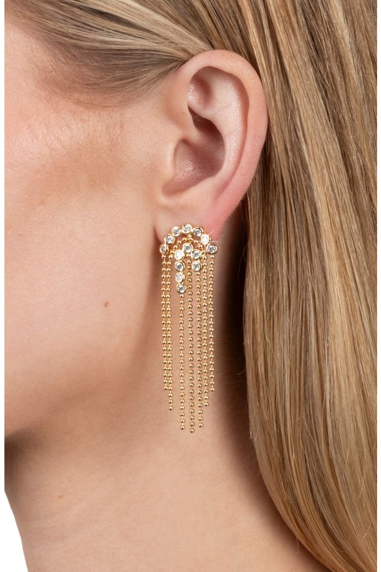 Asterales Bubble Fringe Chandelier Earrings, Alternate, color, STONES
