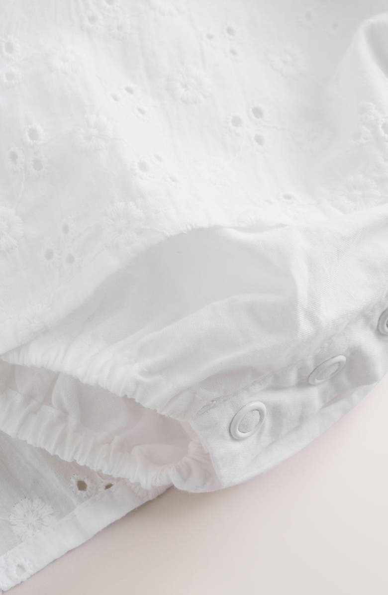 NEXT Cotton Eyelet Dress, Alternate, color, White