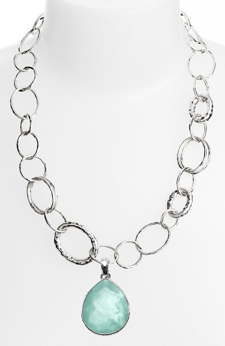 Ippolita 'Glamazon - Bastille' Sterling Silver Link Necklace, Alternate, color, 