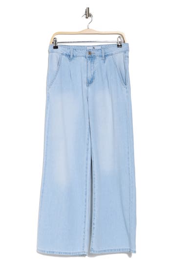 Flying Angel Pleated Wide Leg Jeans