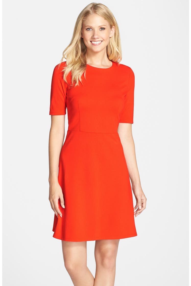 Double Knit Sheath Dress (Nordstrom Exclusive), Main, color, ORANGE